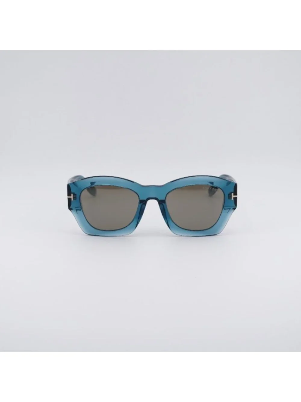 Tom Ford Guilliana FT1083 90L Sunglasses Shiny Blue Square Frame, Roviex Lenses